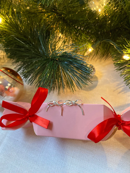 Mini Silver Bow Earrings