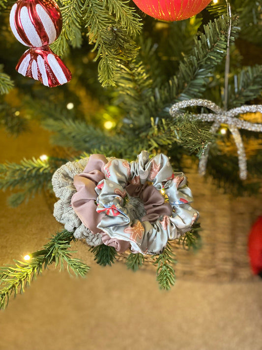 Whimsical Winter Mini Scrunchie Ornament Set