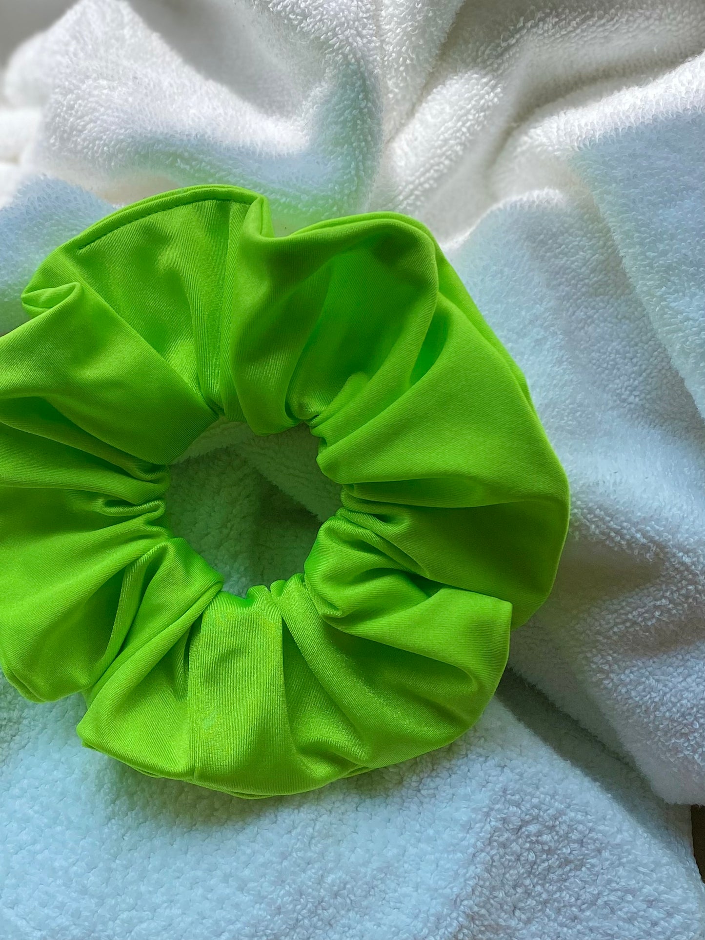 Lime Green Swim Scrunchie