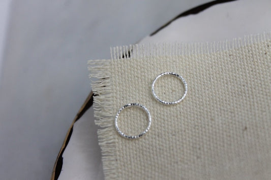 Silver Circle Earrings